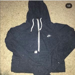 nike navy zip up